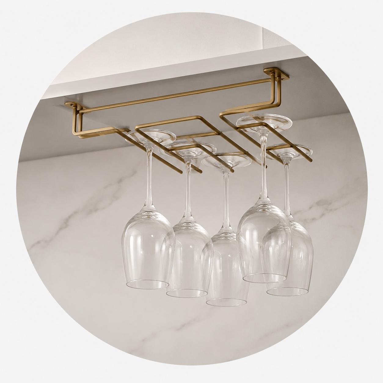 Giá treo ly cho tủ bếp và quầy bar